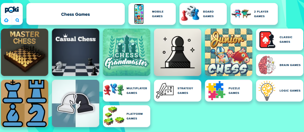 Poki chess website