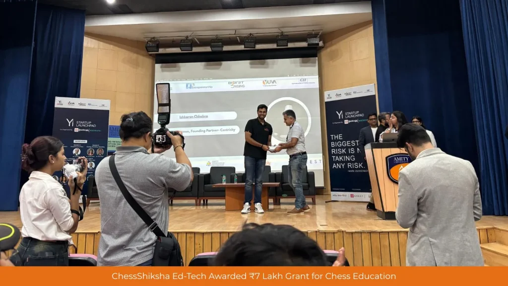 ChessShiksha Ed-Tech Awarded ₹7 Lakh Grant for Chess Education